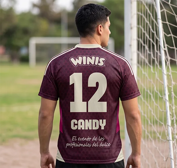 playera deportiva trasera